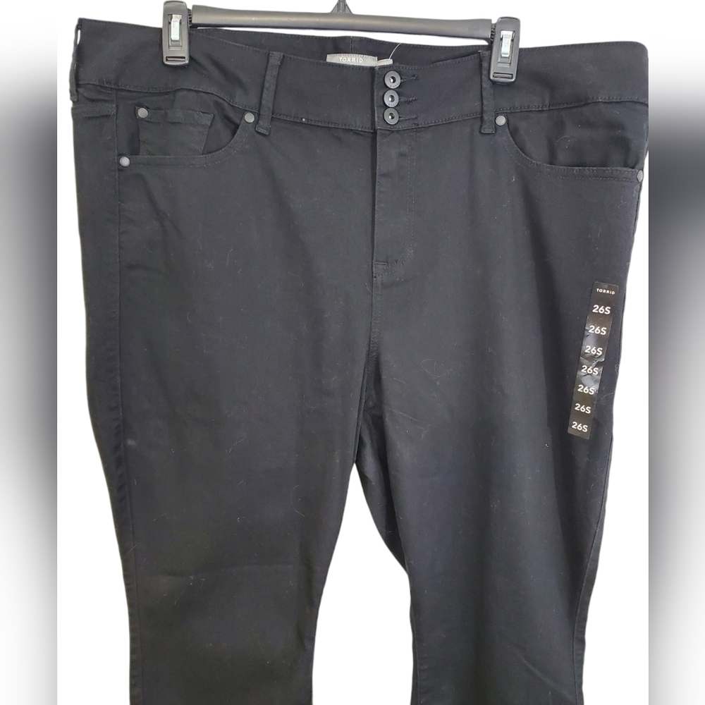 Torrid Womens Jegging Skinny Super Soft High-Rise Jean In Black Size 26S NWT - Picture 4 of 15
